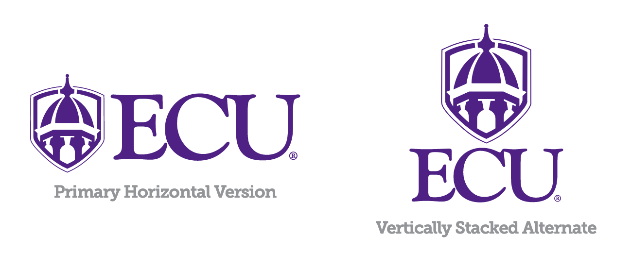 horizontal and vertical ECU logos