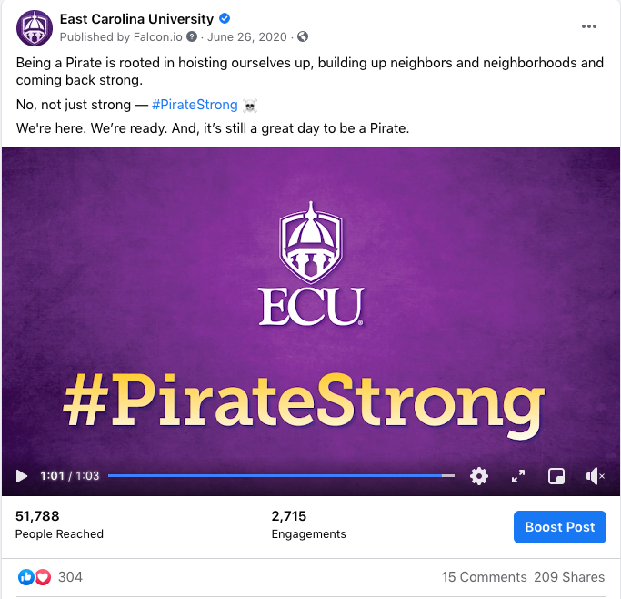 Being a Pirate is rooted in hoisting ourselves up, building up neighbors and neighborhoods and coming back strong. No, not just strong — #PirateStrong ☠️ We're here. We’re ready. And, it’s still a great day to be a Pirate.